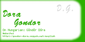 dora gondor business card